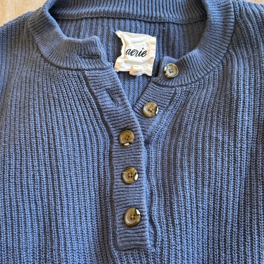 aerie Knit Henley Sweater - Picture 4 of 6